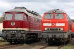 Die 130 101-9 neben 218 217-8 im DB Museum Koblenz-L�tzel am 03,04,10 
