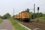 Die 203 308-2 in Brokstedt am 26.07.2013 