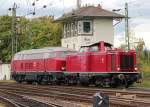 V100 1200 und 216 067-9 bei der Lokparade im DB Museum Koblenz am 29.09.2012