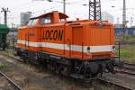 Die Locon 210 (212 275-2) in Halle (Saale) am 05,07,10