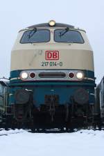 Die 217 014-0 im DB Museum Koblenz L�tzel am 21,12,10