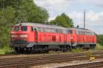 Die 217 019-9 und 217 012-4 in M�hldorf am 02,08,10