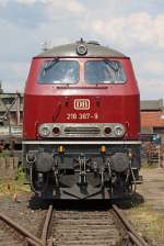 Die 218 387-9 in Darmstadt-Kranichstein am 04,06,11