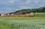 218 498-4 mit dem RE 15569 nach Frankfurt(Main) West am 08.06.2012 in Glauburg-Glauberg.