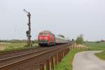 Die 218 369-7 und 218 381-2 in Klanxb�ll am 14,05,12