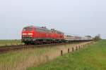 Die 218 366-3 und 218 314-3 in Klanxb�ll am 14,05,12