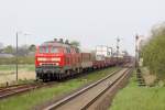 Die 218 359-8 und 218 386-1 am SyltShuttle in Klanxb�ll am 14,05,12