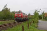 Die 218 344-0 und 218 341-6 in Nieb�ll am 14,05,12