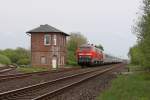 Die 218 314-3 und 218 366-3 in Risum-Lindholm am 14,05,12