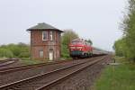 Die 218 381-2 und 218 369-7 in Risum-Lindholm am 14,05,12