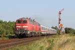 Die 218 381-2 und 218 359-8 mit IC in Klanxb�ll am 13,08,12
