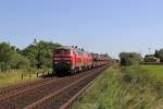 Die 218 319-2 und 218 366-3 in Klanxb�ll am 15,08,12
