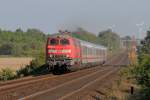 Die 218 381-2 und 218 359-8 in Klanxb�ll am 15,08,12