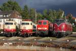 Die 103 222-6 , 103 113-7 , 233 525-5 und V200 116 beim BW Fest Osnabr�ck am 18,09,10