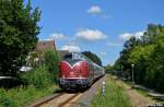 V200 007 als neg17 nach Dageb�ll-Mole am 12.08.2012 in Nieb�ll.