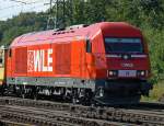 WLE 23 mit Bauger�t rtg S�den unterwegs , Gremberg 07.07.2010