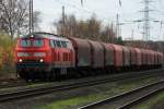 Bild 1 der 225 029-8 mit einem leeren Coilzug der am 17.11.2010 durch Ratingen Lintorf kam