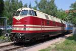 Die 228 505-4 im DB Museum Halle (Saale) am 03,07,10