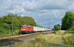 232 230-3 mit dem EZ 47412 (Maschen Rbf - Fredericia am 23.07.2015 bei Risum-Lindholm.