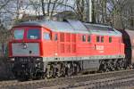 Die 232 201-4 mit einen Kalkzug aus W�lfrath Rodenhaus in Ratingen Lintorf am 04,03,10