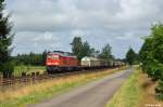 233 511-5 mit dem EZ 47405 (Fredericia - Maschen Rbf) am 21.07.2015 bei Langenhorn(Schlesw.).
