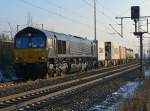 ERS 6617 mit containerzug in Porz-Wahn am 15.12.2010