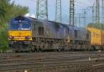 6612 von ERS Railways mit einer weiteren Maschine mit einem Containerzug in Gremberg am 05.05.2010 