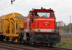 WLE 72 am Zugschluss des Schweer Bauzugs in Porz Wahn am 12.04.2012