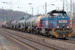 Chemions  Silvia  mit Chemiezug aus Dormagen rtg K�ln Gremberg in K�ln West am 21.02.2011