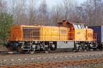Eine KSW MaK G1700BB wartet mit einen Windradzug in Munster (02.03.10)