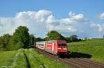 101 118-8 mit dem IC 2440 von Leipzig nach K�ln am 24.05.2013 bei Haan-Ellscheid.