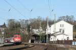 110 456 neben dem Restaurierten Bahnhofsgeb�ude in Eschweiler am 07.03.11