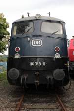 110 348-0 im DB Museum Koblenz L�tzel am 11.08.2011