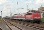 110 493-4 mit Autoslaaptrein bei Br�hl Vochem am 19.08.2011