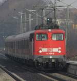 Der Lokf�her der 110 406-6 pr�gelte die alte dame nach Gie�en.