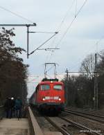 Leider etwas weit hinten, doch wenn ein Stahlkoloss Names 110 mit 100 Km/h auf dich zu rast und nur etwa 50cm neber dir vorbei f�hrt, dann dr�ckt man zu fr�h ab und zieht sich dann zur�ck.