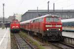 Die 218 490-1 und 110 446-2 in M�nchen Hbf am 07,08,10