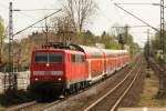 DB 111 113 am 10.04.2011 bei Erkrath