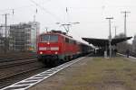 Die 111 155 in K�ln West am 29,02,12