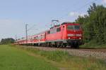 Die 111 006-3 in Raubling am 03,08,12 