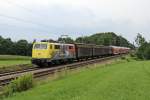 Die 111 024-6 bei Gro�karolinenfeld am 04,08,12