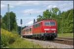 111 021-2 (DB Regio) in A�ling am 7.8.2012.