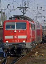 111 153-3 in K�ln/Messe Deutz am 6.3.2010