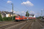 111 116-0 mit dem RE 10424 (Dortmund Hbf - Aachen Hbf) am 03.09.2017 in Düsseldorf-Flingern.
