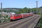Die 111 014-7 in Wuppertal Sonnborn am 16,06,10