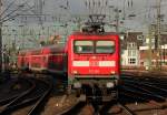 112 158 am RE7 bei der Einfahrt in K�ln Hbf am 10.12.2011