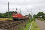 Die 112 154-0 in Brokstedt am 19.07.2013