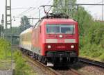 120 502 mit Messzug in Bonn Oberkassel am 26.04.2011