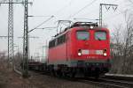 139 562-3 kurz vor der K�lner S�dbr�cke am 28.02.2012