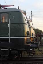 Die E40 128 nben E50 091 im DB Museum Koblenz am 20,09,10